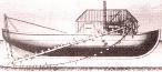 トレビシックの蒸気駆動のバケットラダー浚渫船 1807年 :浚渫船の歴史
