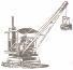 Menck & Hambrock's Patent-Two-chain  Clamshell Excavator　1896年 :ショベルの歴史