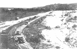山本調整池 堤体盛立　：機械土工史 1953